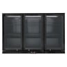 Bar Traseiro Refrigerado 328 L 3 Portas de Vidro Preto