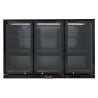 Refrigerated Back Bar Skinplate - 3 Glass Swing Doors - 328 L - Dynasteel