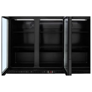 Bar Traseiro Refrigerado 328 L 3 Portas de Vidro Preto