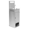 Mobile Vogue 12.5 L stainless steel hand wash basin - Hygiene and practicality