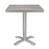 Plateau de Table Carré Mélamine Gris 700 mm Bolero : Résistant et Polyvalent