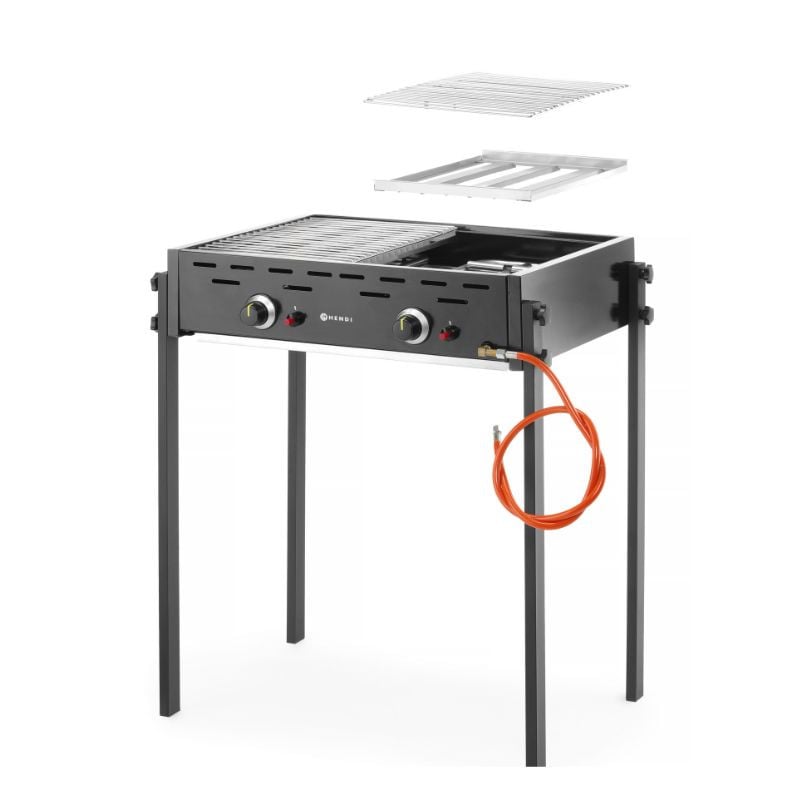 Barbecue 2 Burners Gas HENDI: Performance and Professional Flexibility