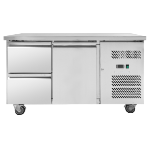 Positive Refrigerated Table - 1 Door and 2 Drawers - Dynasteel