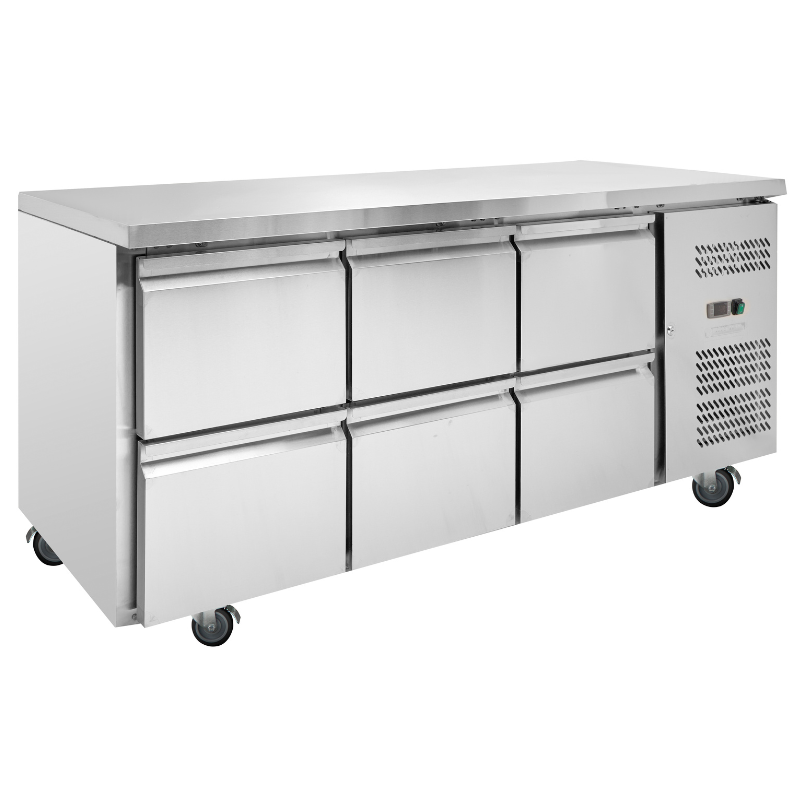 Mesa Refrigerada Positiva - 6 Gavetas Dynasteel: Eficiente e Espaçoso