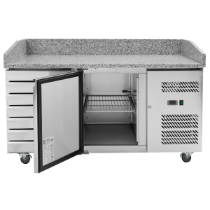 Móvel para Pizza 600x400 - 1 Porta e 7 Gavetas Dynasteel: Armazenamento e desempenho refrigerado