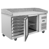 Móvel para Pizza 600x400 - 1 Porta e 7 Gavetas - Dynasteel
