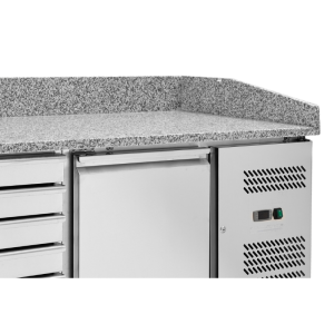 Móvel para Pizza 600x400 - 1 Porta e 7 Gavetas Dynasteel: Armazenamento e desempenho refrigerado