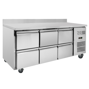 Mesa Refrigerada Positiva com Respaldo - Dynasteel: Desempenho excepcional, grande capacidade de armazenamento.