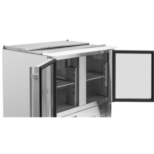 Saladette Compacta - 2 Portas de Vidro com Teto Solar - Dynasteel