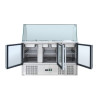 Refrigerated Saladette 4 GN 1/1 - 3 Glass Doors Dynasteel: Optimal Storage & Robust Design