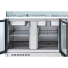 Refrigerated Saladette 4 GN 1/1 - 3 Glass Doors Dynasteel: Optimal Storage & Robust Design