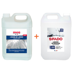 Pack Líquido de Lavagem e Enxaguamento para Água Dura para Máquina de Lavar Louça - SPADO
