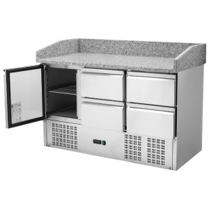 Meuble à Pizza Refrigerado Compacto 600x400 - Dynasteel