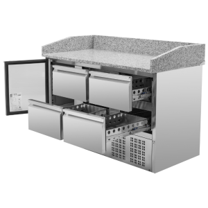 Móvel para Pizza Refrigerado Compacto 600x400 - Dynasteel