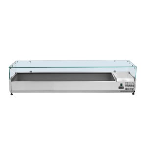 Saladeira Refrigerada de Vidro 9 x GN 1/3 - Dynasteel