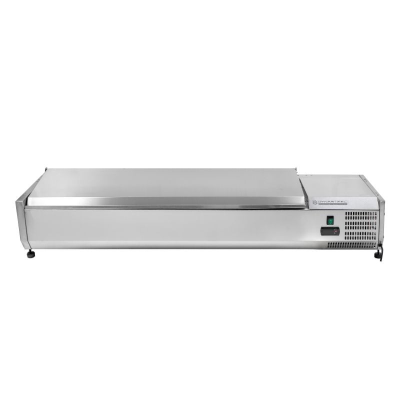 Saladeira Refrigerada em Aço Inoxidável GN 1/4 Dynasteel - Alta qualidade e desempenho eficiente.