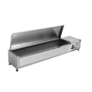 Saladette Refrigerada para Colocar Tampa Inox - 7 x GN 1/4 - Dynasteel