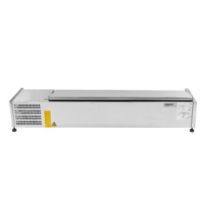 Saladette Refrigerada para Colocar Tampa Inox - 7 x GN 1/4 - Dynasteel