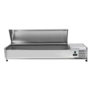 Refrigerated Stainless Steel Countertop Saladette GN 1/4 Dynasteel - High quality and efficient performance.