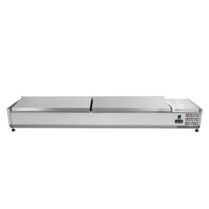 Saladeira Refrigerada de Bancada em Aço Inoxidável - 9 recipientes GN 1/3 Dynasteel - Alto Desempenho e Organização Ótima