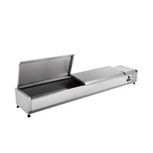 Refrigerated Stainless Steel Countertop Saladette - 9 x GN 1/3 Dynasteel - High Performance & Optimal Organization