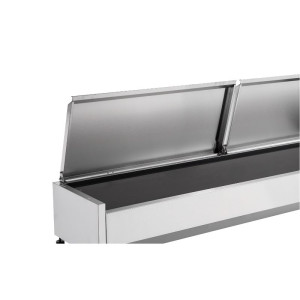 Saladeira Refrigerada de Bancada em Aço Inoxidável - 9 recipientes GN 1/3 Dynasteel - Alto Desempenho e Organização Ótima