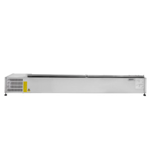 Saladeira Refrigerada de Bancada em Aço Inoxidável - 9 recipientes GN 1/3 Dynasteel - Alto Desempenho e Organização Ótima