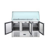 Saladeira Refrigerada 4 GN 1/1 - 3 Portas Dynasteel: Armazenamento ideal para profissionais.