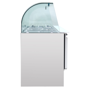 Refrigerated Saladette 4 GN 1/1 - 3 Doors Dynasteel: Optimal storage for professionals.