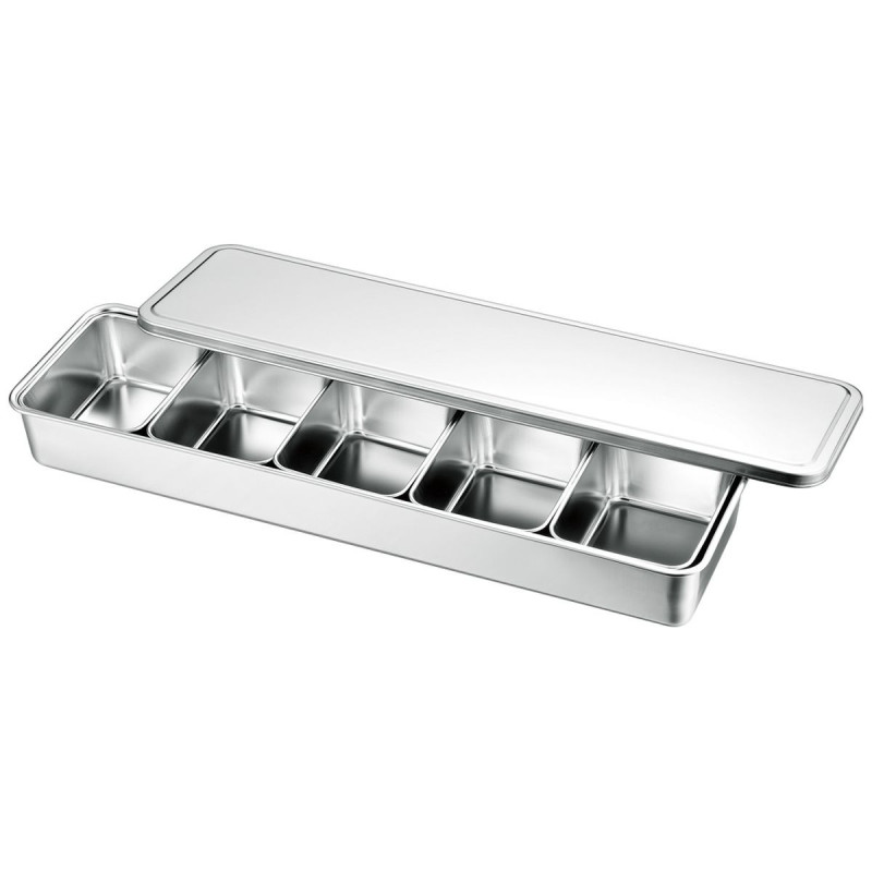 Boîte Japonaise Inox 5 Bacs - Rangement Cuisine Professionnelle