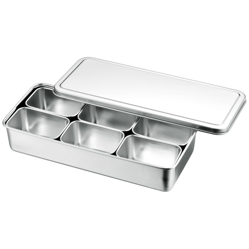 Japanese Stainless Steel Box 6 Trays: Pro Quality & Elegance