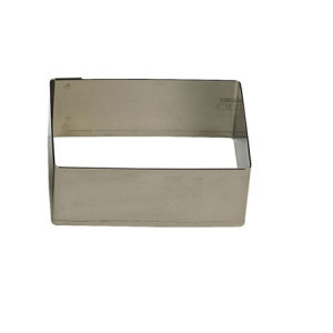Forma de Pastelaria Nonnette Retangular Inox Gobel 240x120 mm