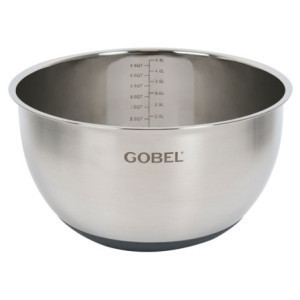 Cul de Poule em Inox com Fundo de Silicone - Gobel 24 cm