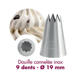 Bico Estriado Inox 9 Dentes Ø19mm Gobel - Qualidade Profissional