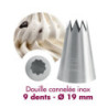 Bico Estriado Inox 9 Dentes Ø19mm Gobel - Qualidade Profissional