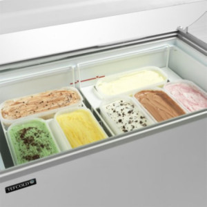 Vitrine para Sorvete TEFCOLD - 264 L: Congelador Decorativo para Sorvetes