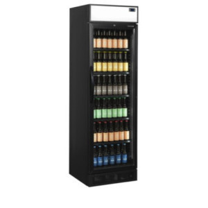 Vitrine à Boissons Réfrigérée TEFCOLD 358L Noir - Design élégant pour vos boissons