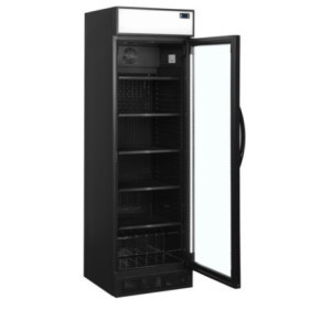 Vitrine Refrigerada para Bebidas TEFCOLD 358L Preto - Design elegante para suas bebidas