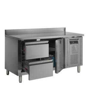 Balcão refrigerado TEFCOLD 282L aço inox & gavetas GN1/1