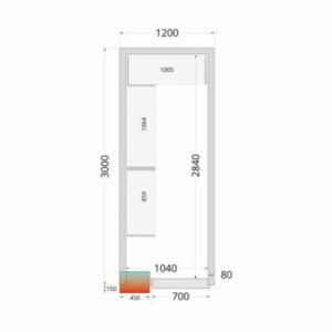 TEFCOLD Cold Room Panel - 1200x3000x2200mm, Efficient Insulation