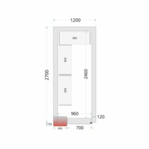 TEFCOLD Cold Room Panel - 1200x2700x2200 mm - Optimal Conservation