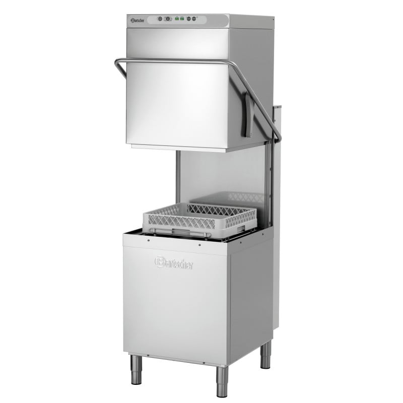 Máquina de lavar louça com capô DS 500 SR Bartscher robusta em inox - Desempenho profissional