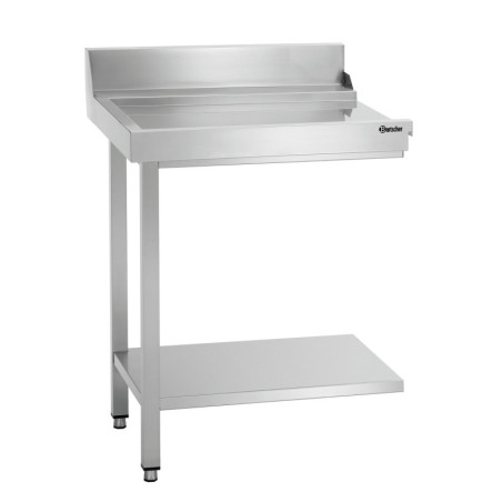 Mesa de escorrimento DS-700LI Bartscher em aço inoxidável robusto