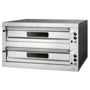 Forno Pizza Bartscher ET205 2BK 1050x1050 - Forno profissional 18 pizzas