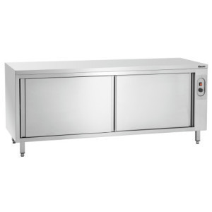 Professional stainless steel heated cabinet - 2000W 4T