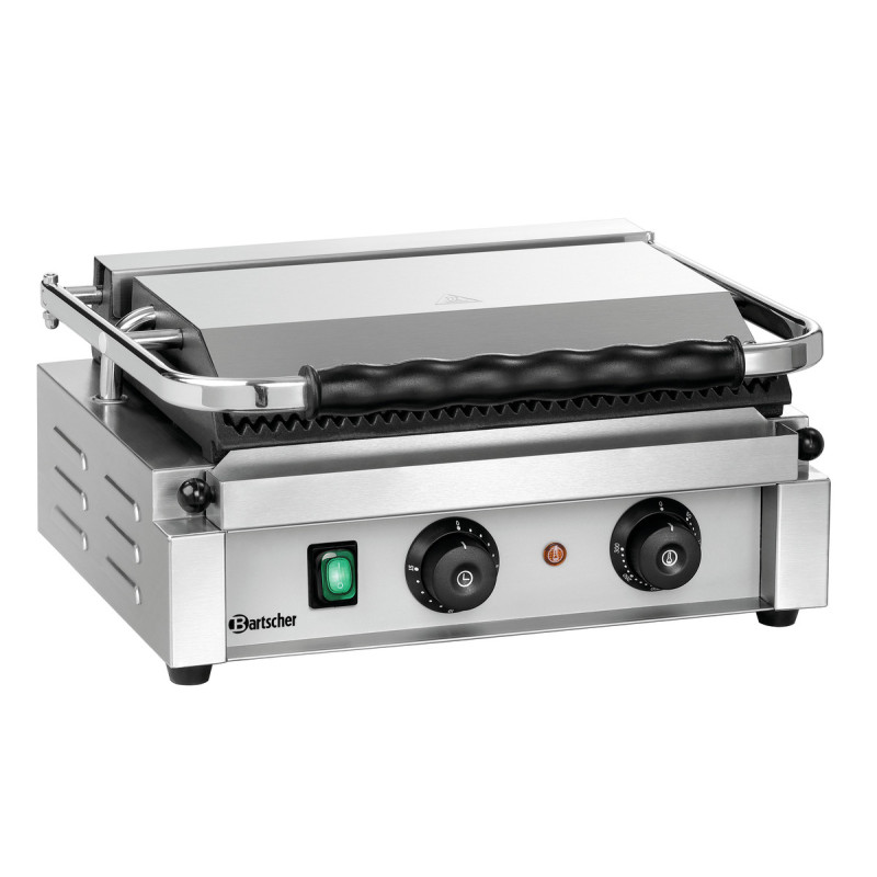 Grill de contato Panini-T Bartscher: Grelhador de contato de alto desempenho para paninis e sanduíches