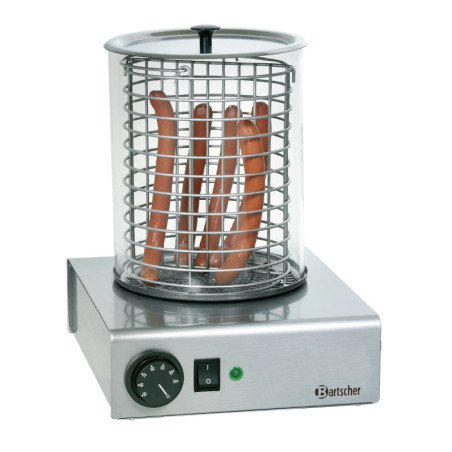 Bartscher Hot-Dog Machine: professional, stainless steel, and adjustable temperature