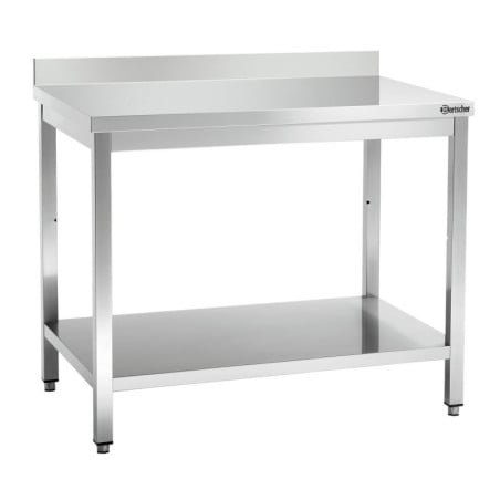 Table de travail inox L1000, AD, Bartscher | Spacieuse & robuste