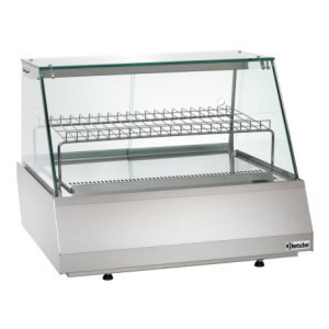 Vitrine refrig. 2/1 GN em vidro plano Bartscher | Cozinha profissional