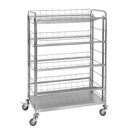 Robust beverage bin cart for catering professionals